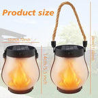 🏆Flash Sale⚡ 50K+ SOLD! Almost Gone-💥✨Dancing flame Solar Lantern Outdoor Lights,Best Gifts