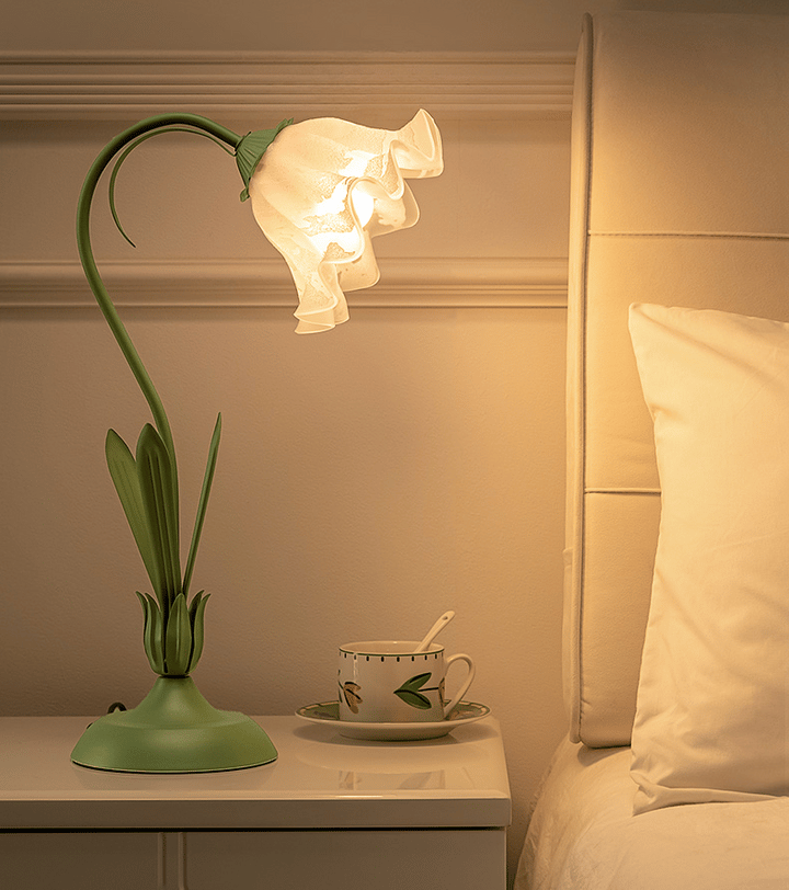 Convallaria table lamp frosted glass lamp