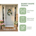 Easter Bunny-Themed Artificial Flower Wreath