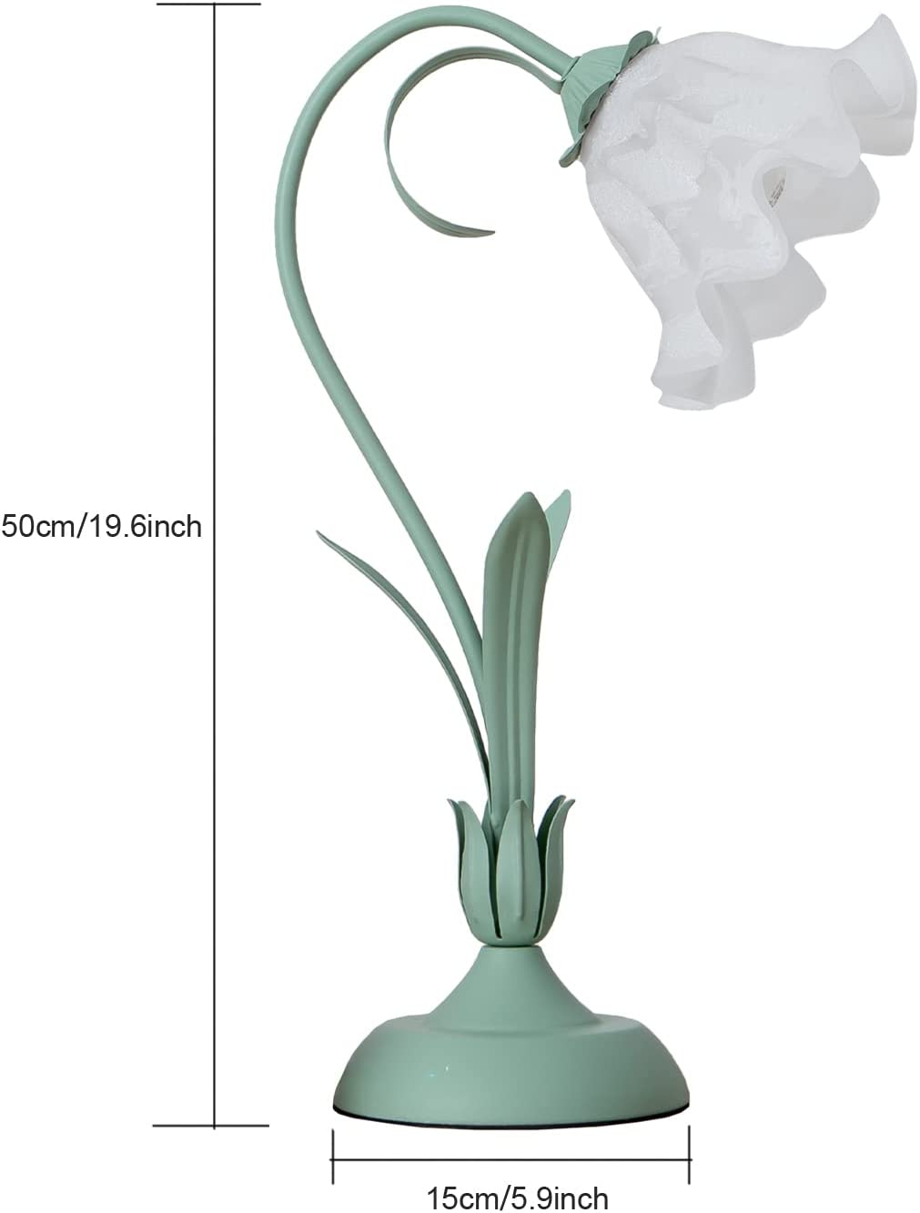 Convallaria table lamp frosted glass lamp
