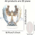 Gorgeous Angel Wings Cross Decoration