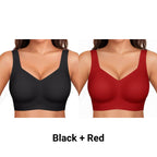 Wirefree Full-Coverage Support Bra Padded Gentle Uplift All-Day Comfort No More Sagging
