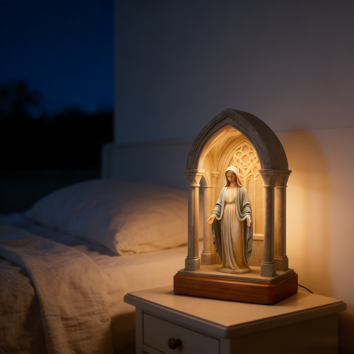 Traditional Religious Handmade Devotional Night Light