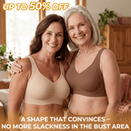 Wirefree Full-Coverage Support Bra Padded Gentle Uplift All-Day Comfort No More Sagging