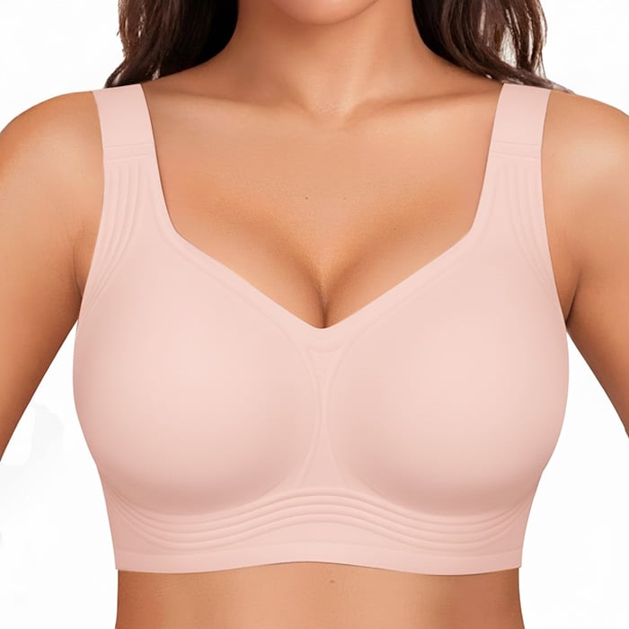 Wirefree Full-Coverage Support Bra Padded Gentle Uplift All-Day Comfort No More Sagging
