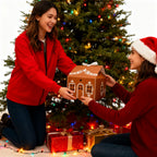 🎄2025 Christmas On Sale✨Gingerbread House Shaped Gift Box