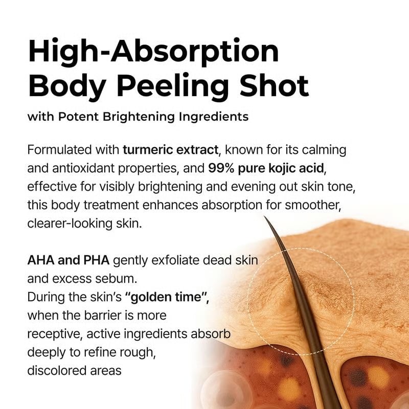 🌸 New! Peeling Shot Keratin Care Kojic Acid Turmeric Spray