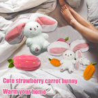 🐇 Easter Sale: 50% OFF！！💥Strawberry Bunny Transformed into Little Rabbit🎀 Fruit Doll Plush Toy🐰
