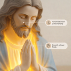 Handmade Resin Jesus Prayer Night Light