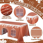 🎄2025 Christmas On Sale✨Christmas Gingerbread Playhouse Table Cover