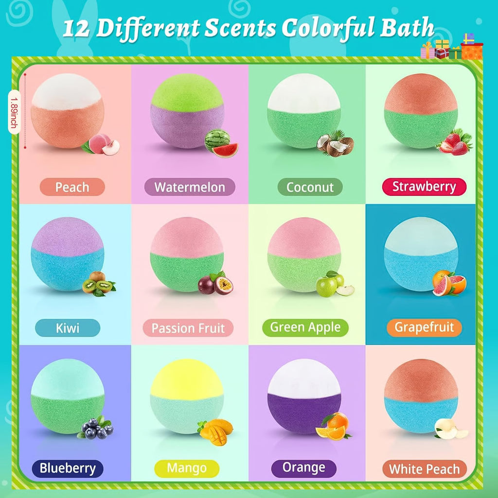 Kids Bath Bombs with Surprise Toys Inside, Easter Basket Stuffers
