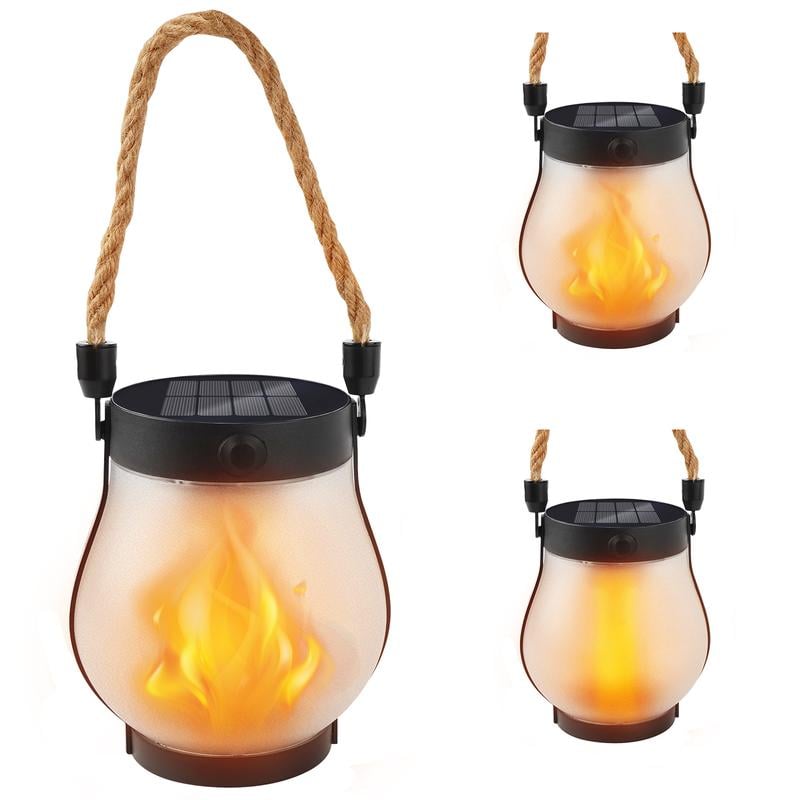 🏆Flash Sale⚡ 50K+ SOLD! Almost Gone-💥✨Dancing flame Solar Lantern Outdoor Lights,Best Gifts