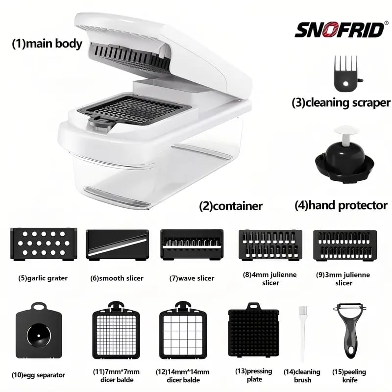 🥗15-in-1 Multifunctional Food Chopper