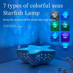 Starfish 7-Colour Ocean Wave Projector Lamp Room Ambience Calm Wonder