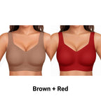 Wirefree Full-Coverage Support Bra Padded Gentle Uplift All-Day Comfort No More Sagging