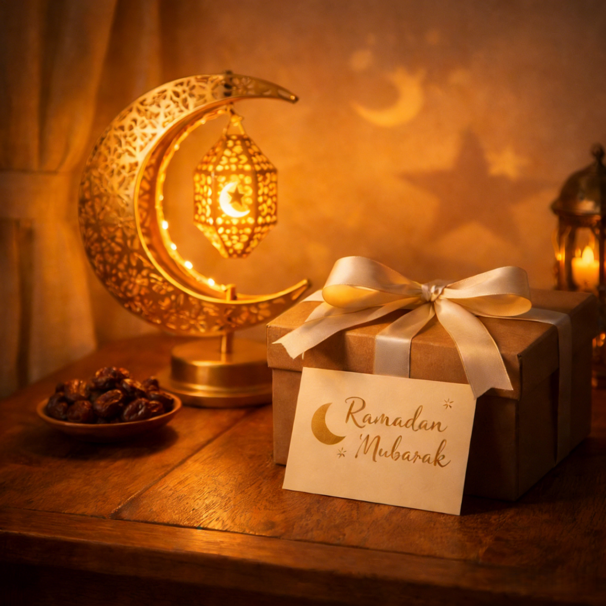 Ramadan Crescent Moon Lamp – A Soft Light for Meaningful Moments
