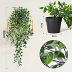 Lifelike Faux Hanging Vine Plant with Pot