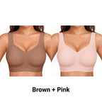 Wirefree Full-Coverage Support Bra Padded Gentle Uplift All-Day Comfort No More Sagging