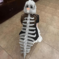 HOMERO Realistic Dinosaur Skeleton Costume with Skull Headpiece🦖