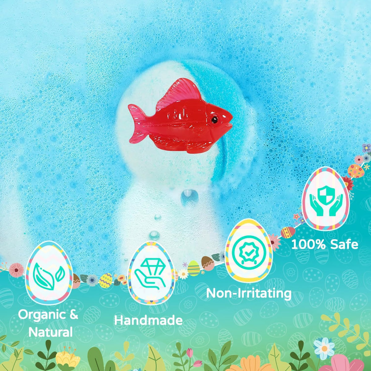 Kids Bath Bombs with Surprise Toys Inside, Easter Basket Stuffers