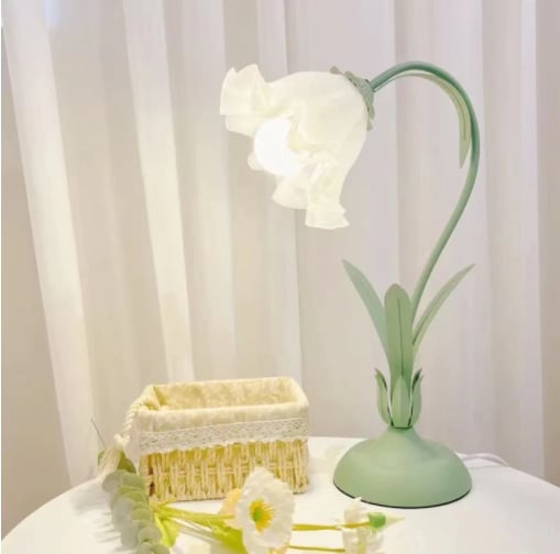 Convallaria table lamp frosted glass lamp