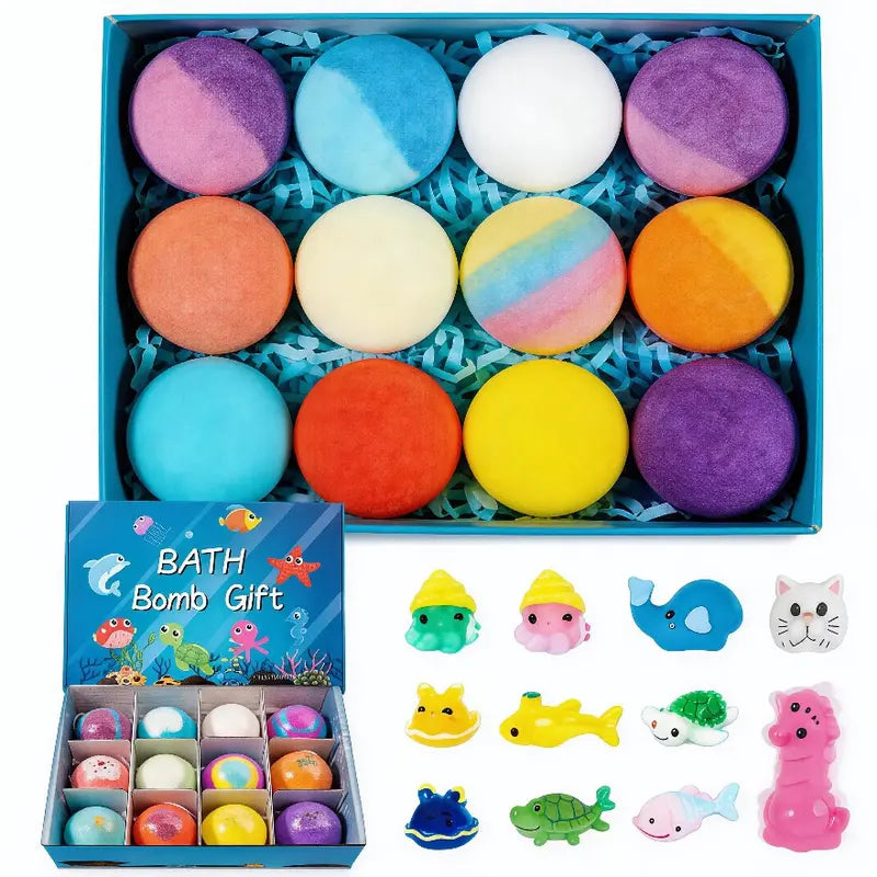 Kids Bath Bombs with Surprise Toys Inside, Easter Basket Stuffers