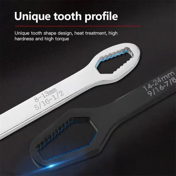 💥This Week's Special Price $16.99🎁-Universal 8–24mm Self-Tightening Double-Ended Torx Wrench🔧