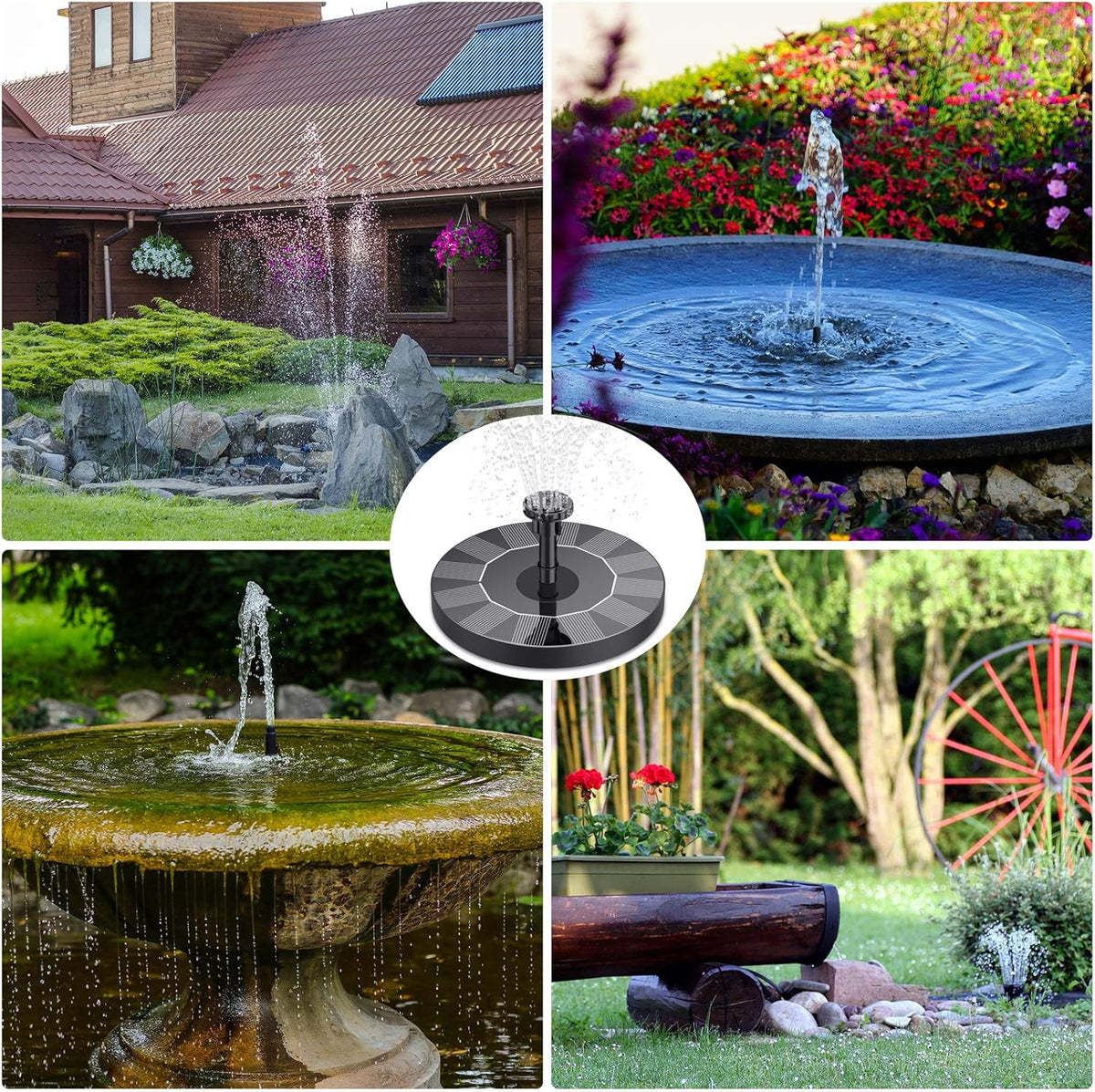 AISITIN Solar Bird Bath Fountain