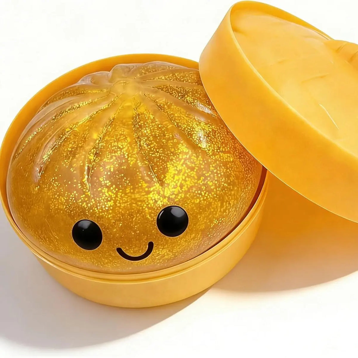 Giant Rainbow Glitter Dumpling Squishy | Mega Anxiety Relief Fidget Toy