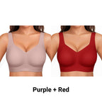 Wirefree Full-Coverage Support Bra Padded Gentle Uplift All-Day Comfort No More Sagging