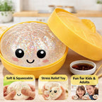 Giant Rainbow Glitter Dumpling Squishy | Mega Anxiety Relief Fidget Toy