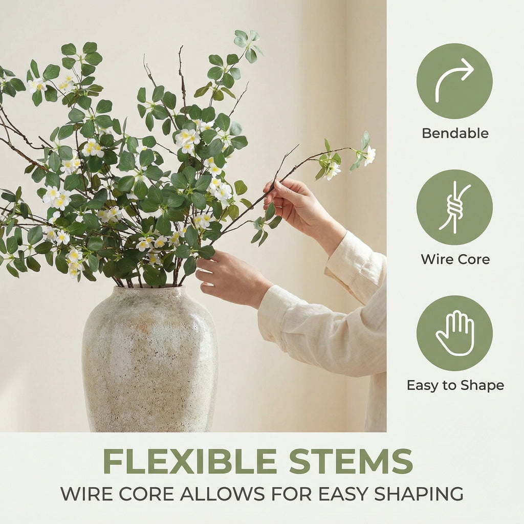 Tall Artificial Flowers Branches for Spring Indoor Decoration