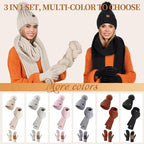 🎄2025 Christmas On Sale🧣Winter Beanie Hat Scarf Gloves Set