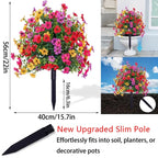50% OFF TODAY ONLY 🎉🎉- Artificial Flowers for Outdoor Indoor Garden Home Decoration