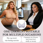 Wirefree Full-Coverage Support Bra Padded Gentle Uplift All-Day Comfort No More Sagging