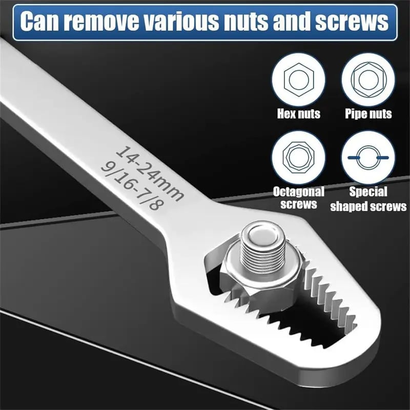 💥This Week's Special Price $16.99🎁-Universal 8–24mm Self-Tightening Double-Ended Torx Wrench🔧