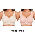 Wirefree Full-Coverage Support Bra Padded Gentle Uplift All-Day Comfort No More Sagging