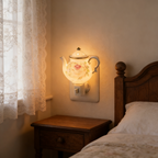 Vintage Pastoral Teapot Plug-In Night Light