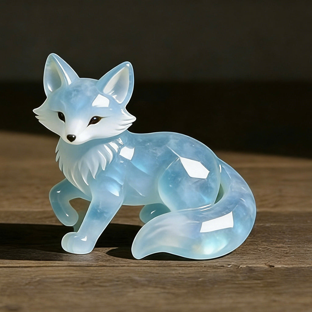 🌙🦊 2026 Valentine's Talisman: Moonstone Fox — Symbol of Gentle Warmth & Sweet Bonds💎