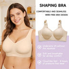 Wirefree Full-Coverage Support Bra Padded Gentle Uplift All-Day Comfort No More Sagging