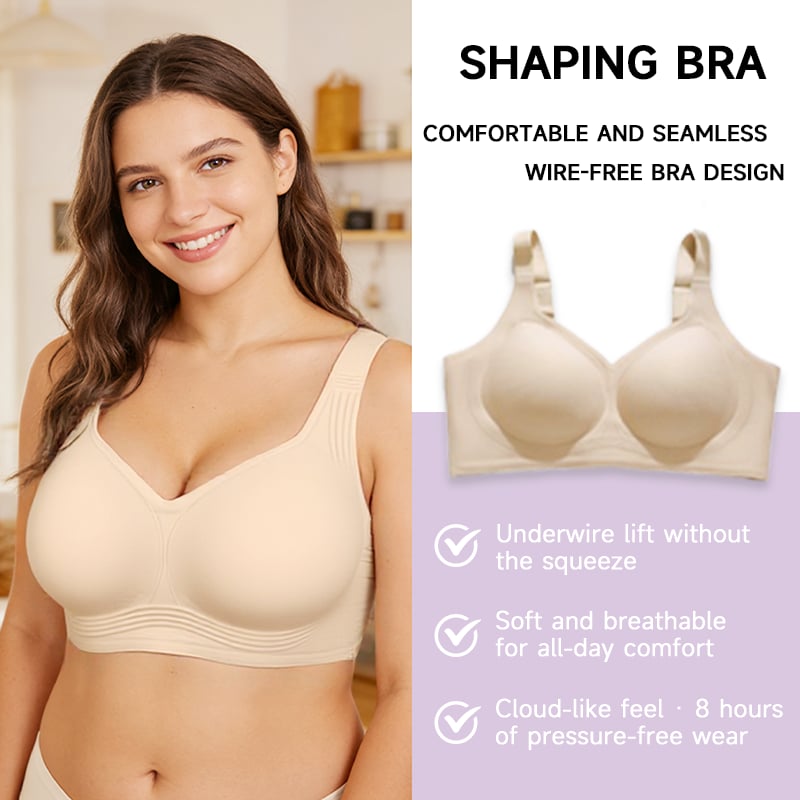 Wirefree Full-Coverage Support Bra Padded Gentle Uplift All-Day Comfort No More Sagging