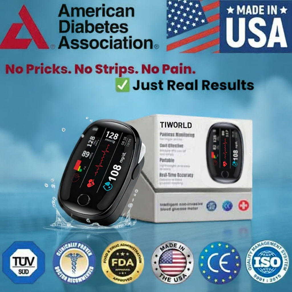 🔥Final 3 Hours: 70% OFF🏆Non-Invasive Blood Glucose Meter[99.9% Accuracy]✅TGA Approved