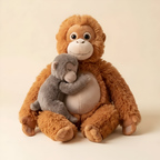 Attached Mama And Punch Monkey Plush Toy🐒