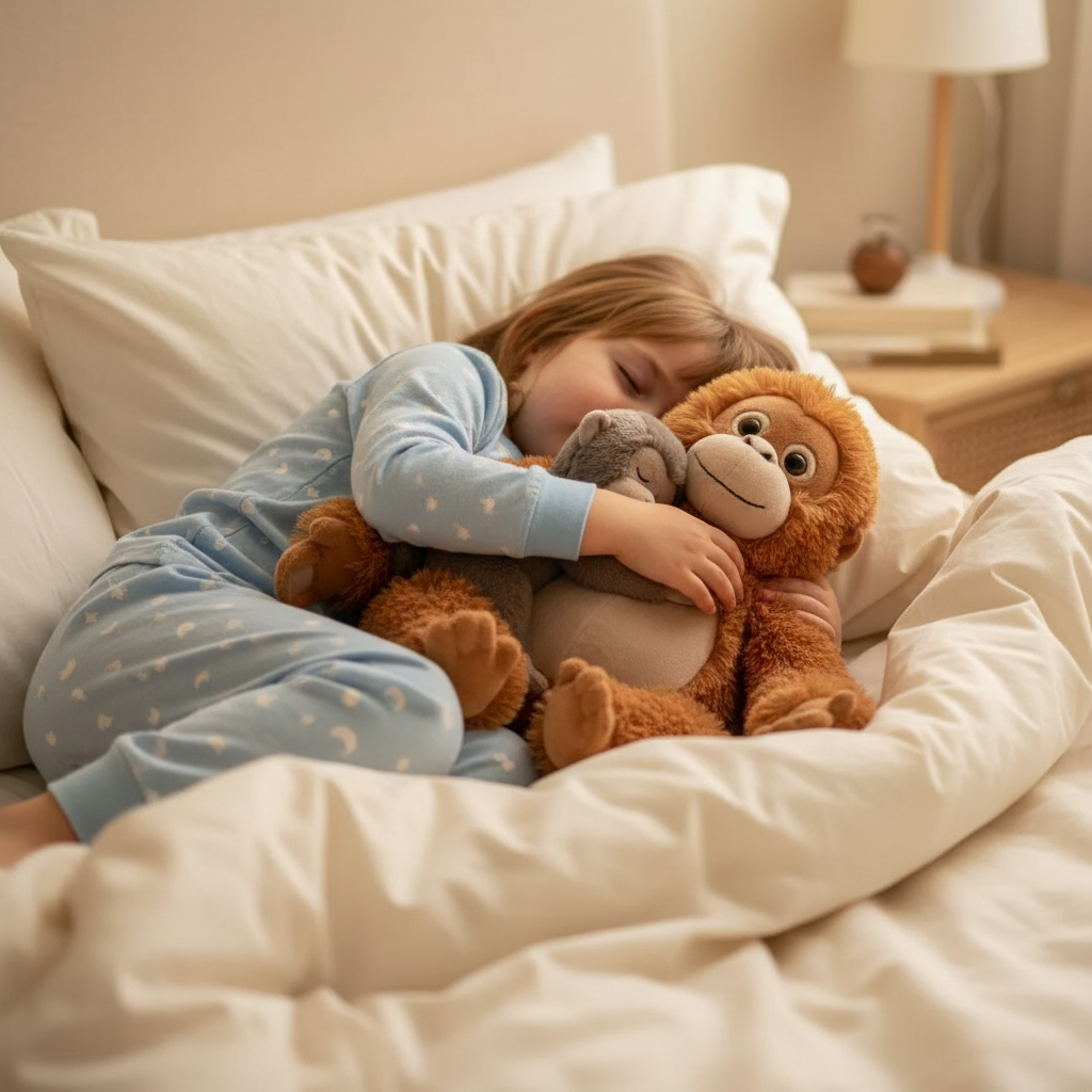 Attached Mama And Punch Monkey Plush Toy🐒