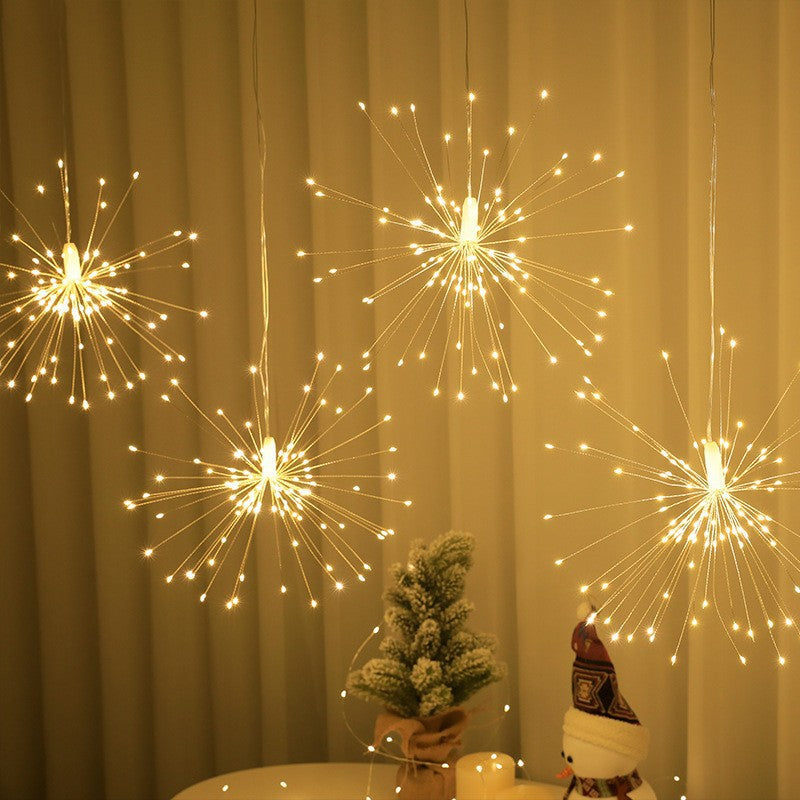 🎄2025 Christmas On Sale✨4 Pack Hanging Firework Lights with 8 Modes