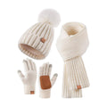 🎄2025 Christmas On Sale🧣Winter Beanie Hat Scarf Gloves Set