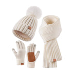 🎄2025 Christmas On Sale🧣Winter Beanie Hat Scarf Gloves Set