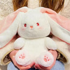 🐇 Easter Sale: 50% OFF！！💥Strawberry Bunny Transformed into Little Rabbit🎀 Fruit Doll Plush Toy🐰