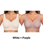 Wirefree Full-Coverage Support Bra Padded Gentle Uplift All-Day Comfort No More Sagging