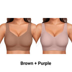 Wirefree Full-Coverage Support Bra Padded Gentle Uplift All-Day Comfort No More Sagging